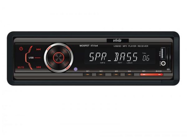 AUTORADIO X4 4 SAIDAS 45RMS USB - AUX - CARTÃO